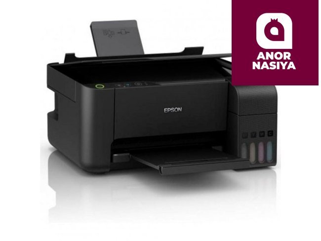 Купить принтер Epson L3100 (A4, струйное МФУ, 15стр/мин, 5760x1440dpi, 4краски, USB2.0) (сервис гарантия) в Ташкенте