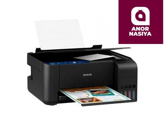 Купить принтер pson L3158 (A4, струйное МФУ, 15стр/мин, 5760x1440dpi, 4краски, USB2.0, WiFi) (без гарантии) В Такшенте