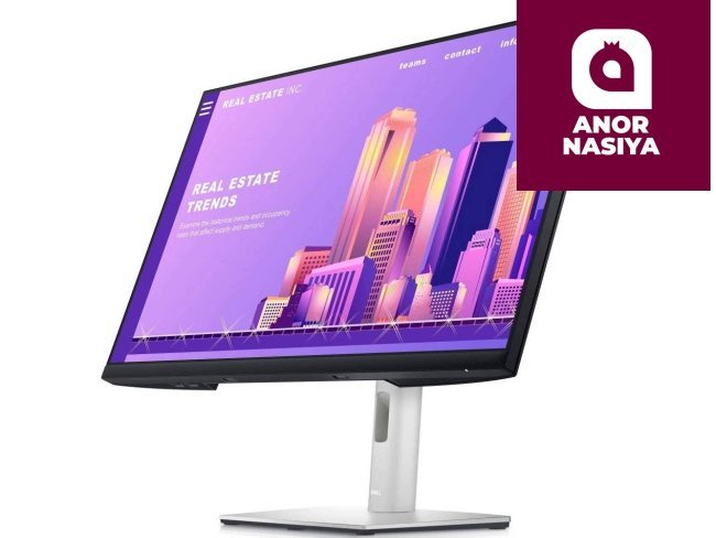 Купить монитор Dell - 27" P2722H Monitor, IPS, 60Hz, 5mc, FHD (1920x1080), HDMI+VGA+DP, Silver в Ташкенте