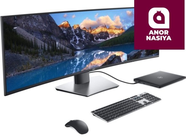 Купить монитор Dell - 49" UltraSharp U4919DW Gaming Monitor, IPS, 60Hz, 1mc, UHD (5120x1440) 4K, HDMI+DP+TypeC, USB, White в Ташкенте