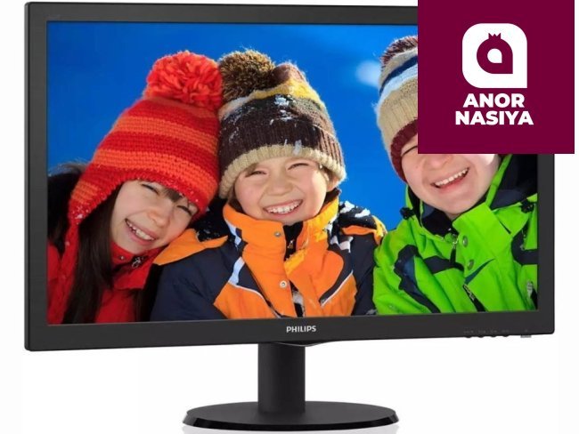 Купить монитор Philips - 22" 223V5LHSB2 LED Monitor, TN, 75Hz, 5mc, FHD (1920х1080), VGA, HDMI в Ташкенте