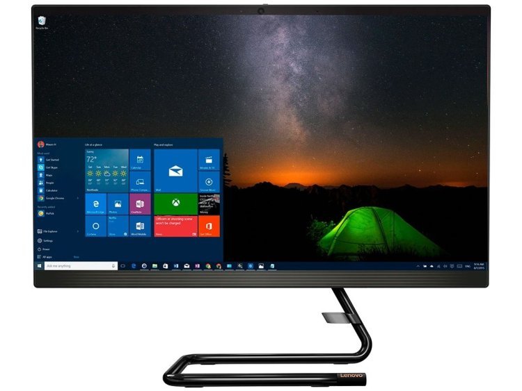 Lenovo Ideacenter A340-24IWL (Intel i3-10110U/ DDR4 4GB/ HDD 1000GB/ 23,8  IPS FHD LCD/ Integrated Intel UHD Graphics/ No DVD/ Keyboard + mouse/ RU) Black
