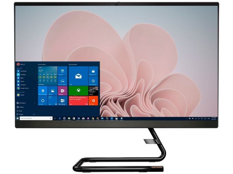 Lenovo Ideacenter A340-24IWL (Intel i5-10210U/ DDR4 4GB/ HDD 1000GB/ 23,8  IPS FHD LCD/ Integrated Intel UHD Graphics/ No DVD/ Keyboard + mouse/ RU) Black