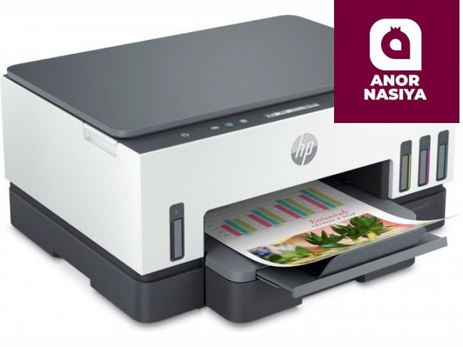 Купить принтер МФУ HP - Smart Tank 720 Wireless AiO <6UU46A> (A4, 15 стр/мин, 128Mb, струйное МФУ, LCD, USB2.0, WiFi, двуст.печать, ID Copy, закрытый лоток) в Ташкенте