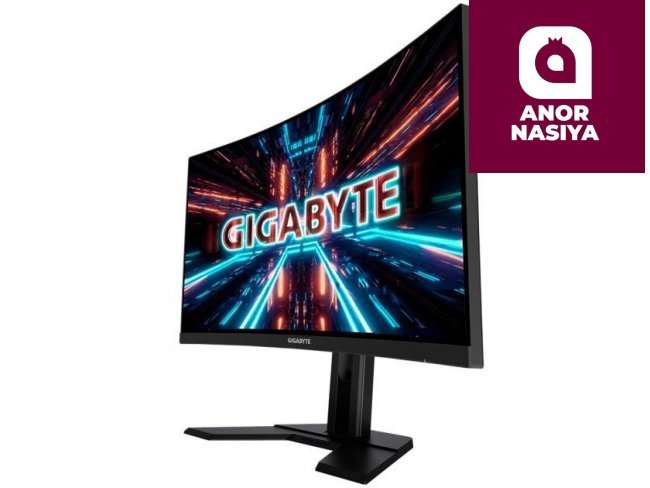 Купить монитор Gigabyte - 27" G27F A-EK  Curved Gaming Monitor, VA, 165z, 1mc, FHD ( 1920x1080), HDMI, DisplayPort, Speaker, Black в Ташкенте