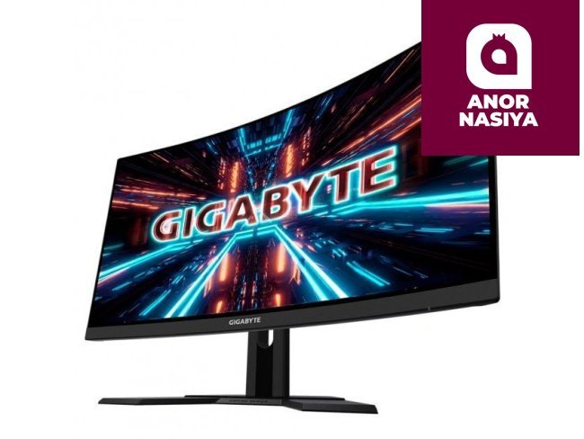 Купить монитор Gigabyte - 27" G27QC A-EK Curved Gaming Monitor, VA, 165z, 1mc, QHD (2560x1440) 2K, HDMI, DisplayPort, Speaker, Black в Ташкенте