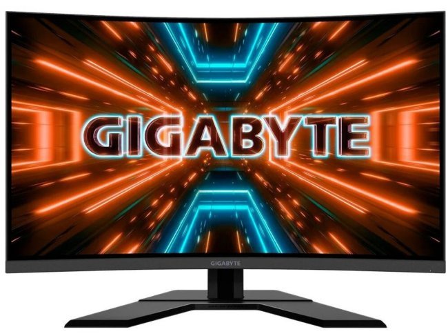 Купить монитор Gigabyte - 32" G32QC-EK Curved Gaming Monitor, VA, 165z, 1mc, QHD (2560x1440), 2K, HDMI, DisplayPort, KVM, USB, Black в Ташкенте
