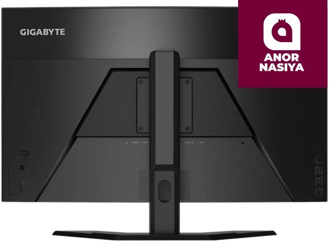 Купить монитор Gigabyte - 32" G32QC-EK Curved Gaming Monitor, VA, 165z, 1mc, QHD (2560x1440), 2K, HDMI, DisplayPort, KVM, USB, Black в Ташкенте