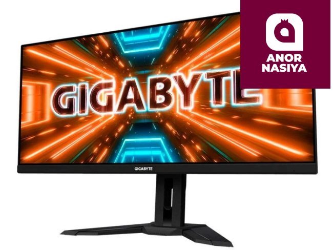 Купить монитор Gigabyte - 34" M34WQ-EK Gaming Monitor, IPS, 144z, 1mc, UHD (3440 х 1440), HDMI, DisplayPort, Type C, Black в Ташкенте