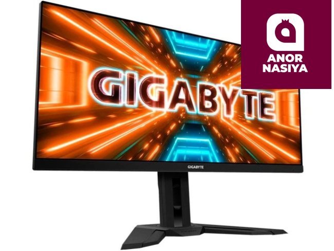 Купить монитор Gigabyte - 34" M34WQ-EK Gaming Monitor, IPS, 144z, 1mc, UHD (3440 х 1440), HDMI, DisplayPort, Type C, Black в Ташкенте