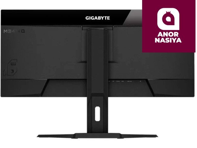 Купить монитор Gigabyte - 34" M34WQ-EK Gaming Monitor, IPS, 144z, 1mc, UHD (3440 х 1440), HDMI, DisplayPort, Type C, Black в Ташкенте