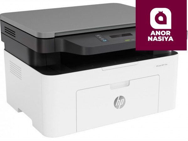 Купить лазерный принтер HP - Laser MFP 135w <4ZB83A> (A4, 20стр/мин, 128Mb, МФУ, LCD, USB2.0, WiFi) в Ташкенте для офиса