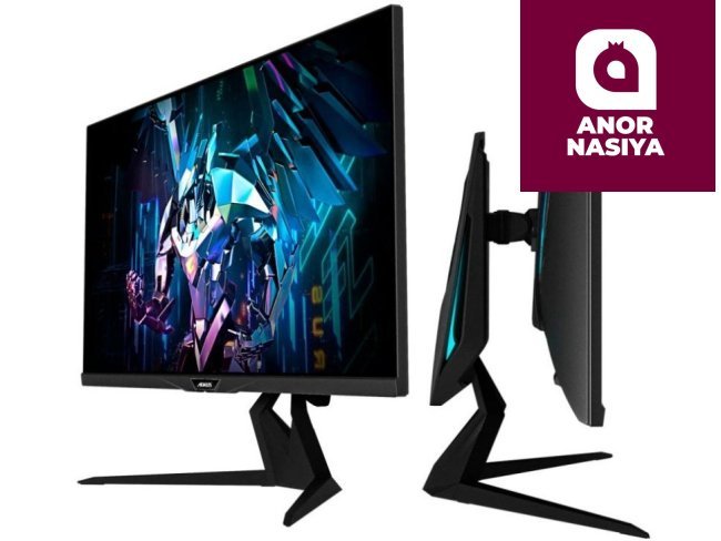 Купить игровой монитор Aorus - 32" FI32Q-EK Gaming Monitor, IPS, 165Hz, 1mc, QHD (2560x1440), 2K, HDMI, DisplayPort, USB, RGB, Black в Ташкенте
