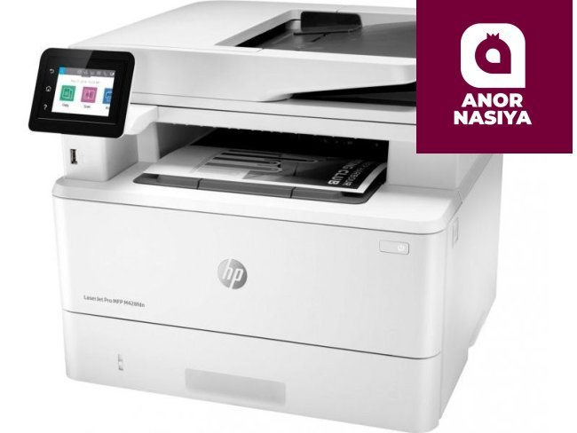Купить МФУ в Ташкенте HP - LaserJet Pro MFP M428dw  <W1A28A> (A4, 38стр/мин,512Mb,LCD, лазерное МФУ,USB2.0,Wi-Fi,двуст.печать,DADF, сетевой)