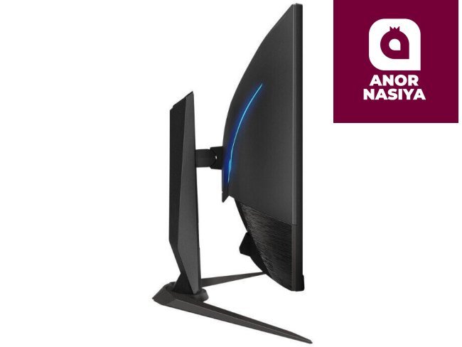 Aorus - 27" CV27Q-EK Curved Gaming Monitor, VA,  165Hz, 1mc, QHD (2560x1440), 2K, HDMI, DisplayPort, USB, RGB, Black