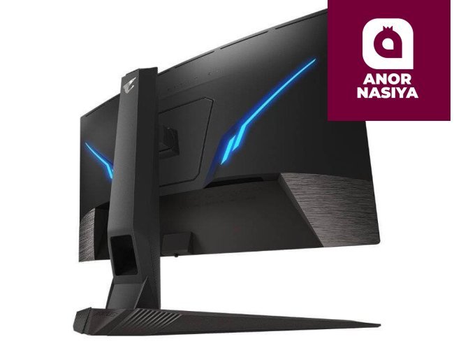 Aorus - 27" CV27Q-EK Curved Gaming Monitor, VA,  165Hz, 1mc, QHD (2560x1440), 2K, HDMI, DisplayPort, USB, RGB, Black